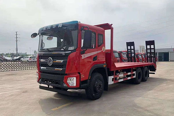 东风华神T5国六后八轮平板车